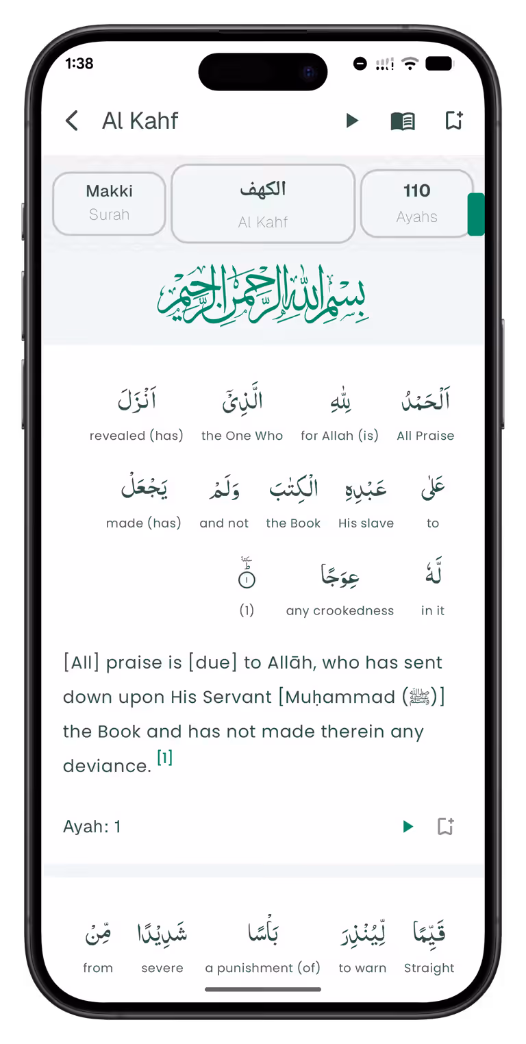 Quran App Interface